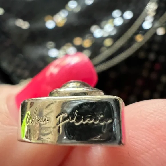 #28  Silver In Color Heart Necklace - Picture 3 of 5